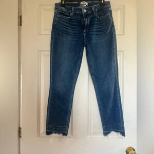 Women’s straight leg paige dark wash jeans